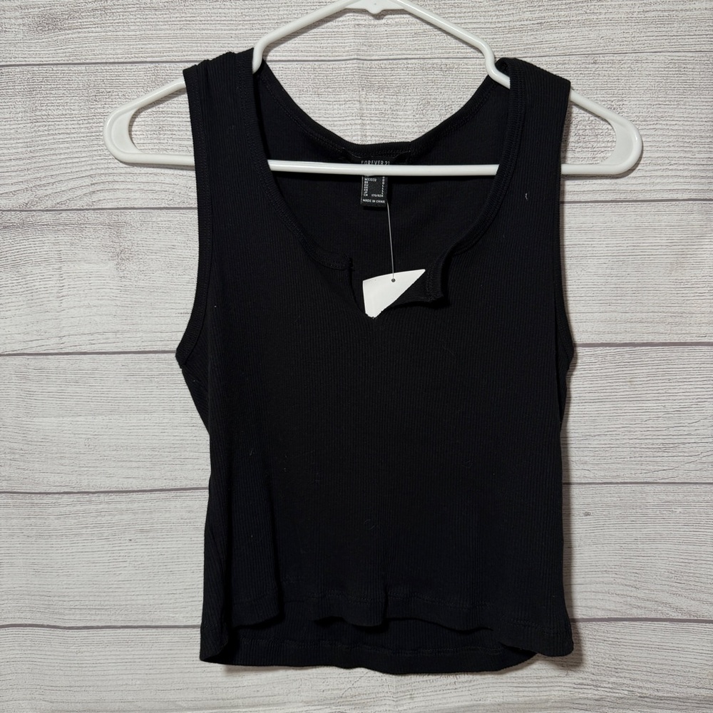 (3x$25) Forever 21 Black Tank Top L
